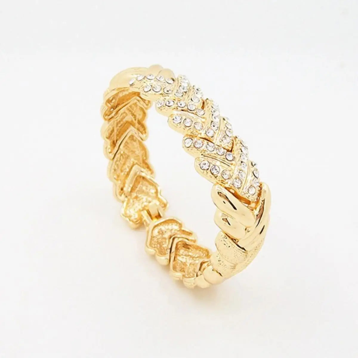Ewelry pour femmes ensemble de bijoux en cristal de mode plaqué or 18 carats strass cristal clair collier boucles d'oreilles accessoires cadeaux pour Pr