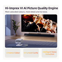 Projecteur d'origine Lenovo Xiaoxin 100P 1140 ANSI mise au point automatique Wifi6 cinéma maison intelligent 360 PTZ Support projecteur Portable 4K HD