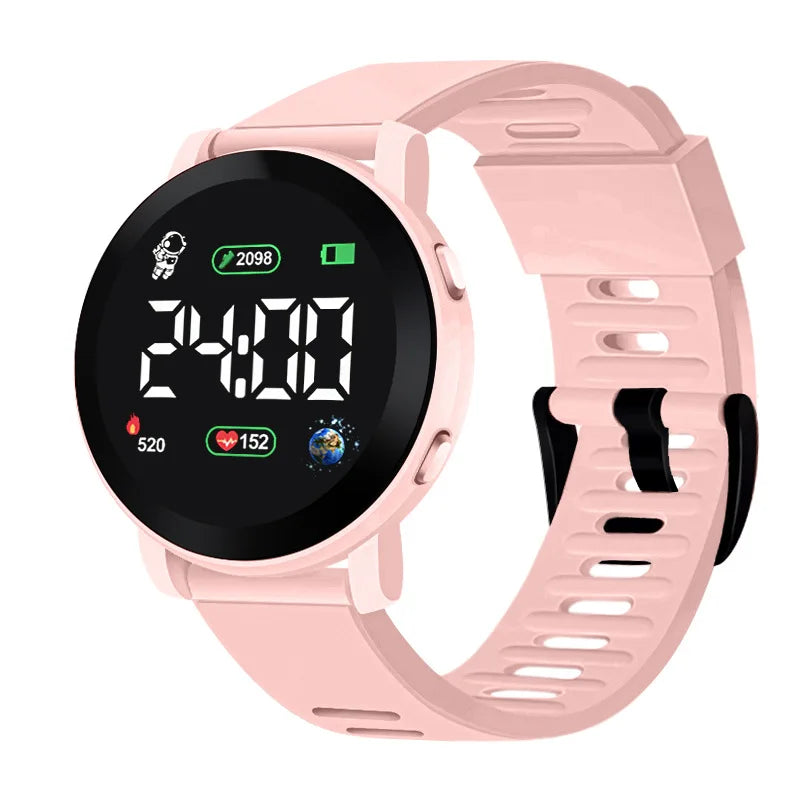 Ensemble de montres électroniques pour enfants, ensemble d'horloge numérique de Sport pour enfants, bracelet en Silicone, affichage LED, montre-bracelet pour filles et garçons