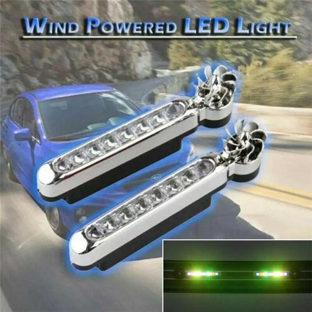 Wind 62Car-Feux de jour à LED, éclairage auxiliaire automatique créatif, ventilateur rotatif, lampe automobile, lumières de sauna