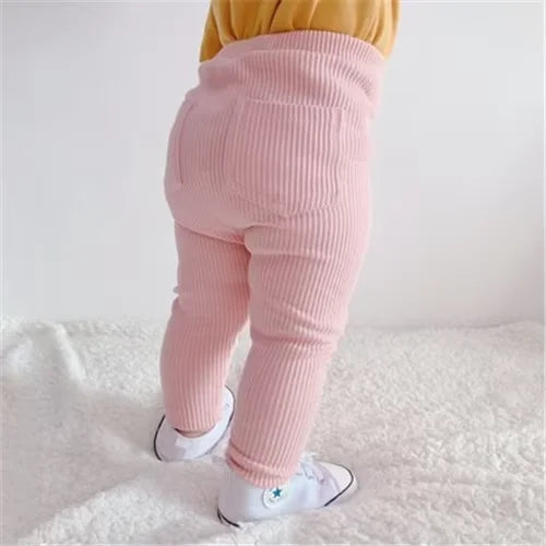 Children's trousers for girls and boys, solid color, large size, PP children's trousers, spring and autumn, baby and toddler long casual trousers, children's trousers, 1-6 years