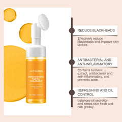 Jaysuing nettoyant au curcuma nettoyage en profondeur éclaircit la peau hydratant Anti-rides nourrissant en profondeur doux hydratant soins de la peau