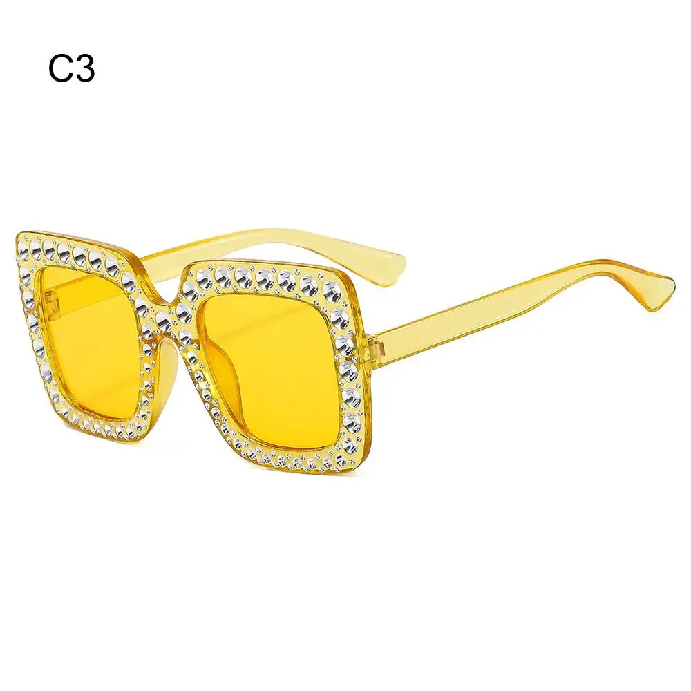 Lunettes de soleil carrées à paillettes pour enfants, à la mode, pour garçons et filles, élégantes en diamant, pour bébés, lunettes de fête, UV400