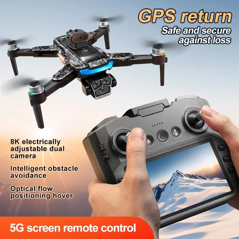 Xiaomi A14 ProMax Drone, Brushless Motor, 8K HD, Three Cameras, GPS, Optical Flow, Obstacle Avoidance, Foldable Quadcopter Drone Toy