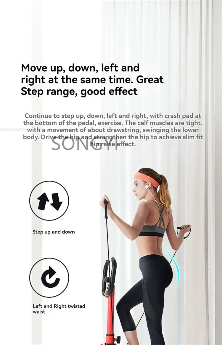 Mise à niveau de la plate-forme amincissante des jambes pour adelgazar le ventre, Machine amincissante gauche et droite pour femmes, pédale d'alpinisme sportive, Fitness Eq