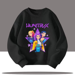 Vêtements pour enfants K-pop chasseurs de démons dessin animé imprimé 3-12 ans nouveau Style enfants col rond Sport chemise mignon fille haut décontracté