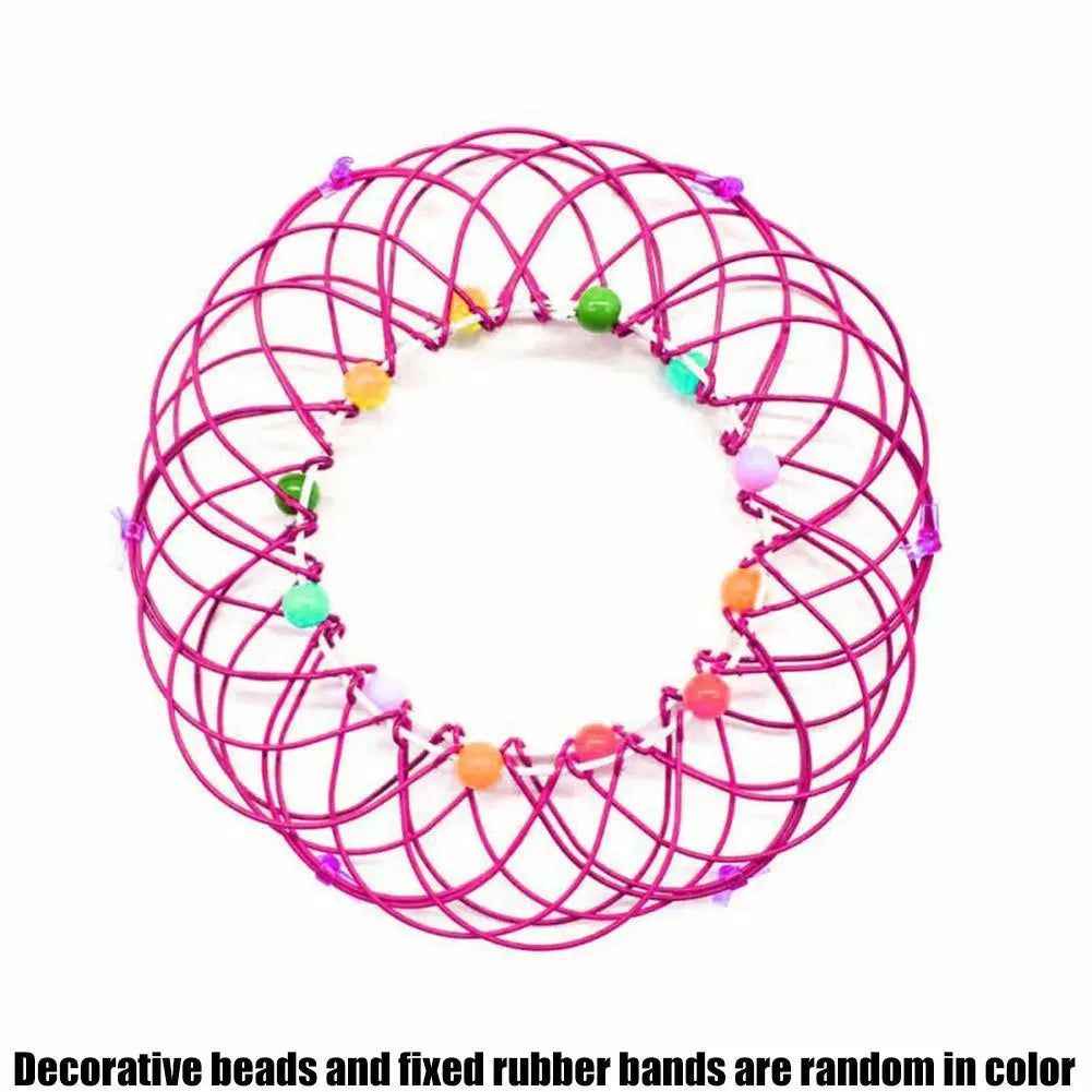 Jouets éducatifs Fidget pour enfants et adultes, panier de fleurs de décompression Mandala et anneau en acier, cadeau sensoriel d'halloween et de noël