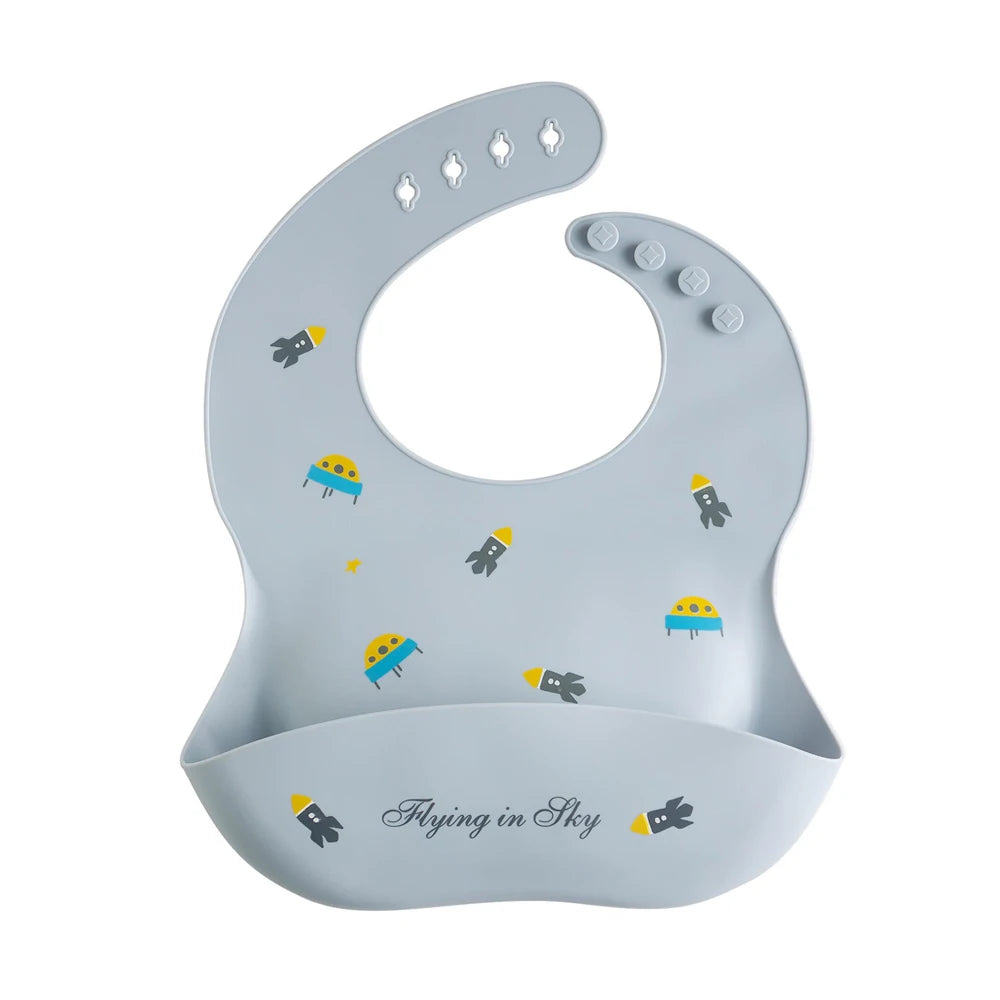 Bavoir imperméable en Silicone souple pour bébé, écharpe d'été, imprimé cerise mignon, bavoirs réglables, tissus à roter, tabliers d'alimentation pour bébé, manger pour enfants