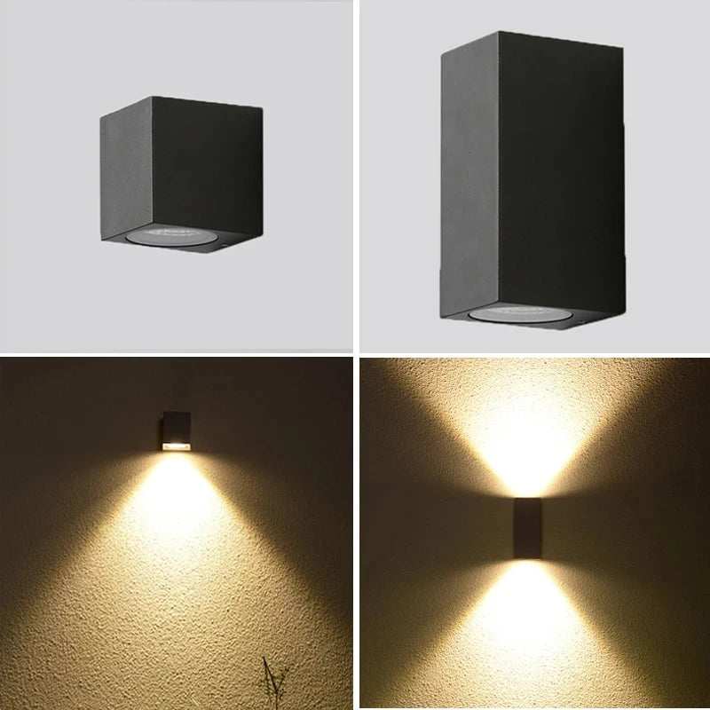 Applique Murale LED à Double Tête Imperméable Conforme à la Norme IP65, Éclairage d'Extérieur, 5/10W