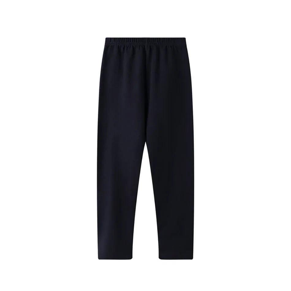 Enfants fille Leggings doux élastique coton enfants Leggings couleur unie filles pantalons maigres confortable portable enfants pantalons vêtements