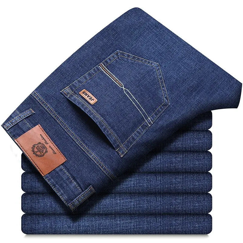 Jean classique pour homme, salopette en denim, doux, noir, taille 32-38, nouvelle collection