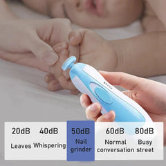 Lime à ongles électrique pour bébé, coupe-ongles pour tout-petits, ensemble de soins des ongles, ciseaux à ongles, bleu, rose, pour garçons et filles, sans danger pour les mains du bébé