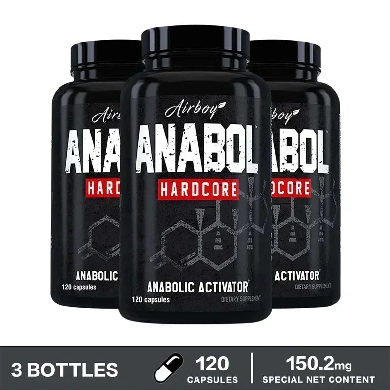 Supplément Anabol Hardcore - Réparer les muscles, la croissance musculaire, le soutien énergétique, le métabolisme, l'endurance améliorée, améliore les performances