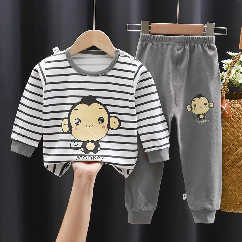 Vêtements pour enfants ensembles pour enfants vêtements pour enfants garçons filles coton automne hiver vêtements pantalons vêtements de nuit sous-vêtements