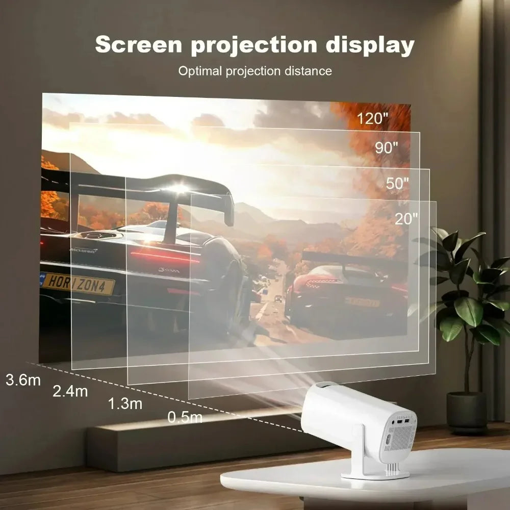 Projecteur intelligent P30 Android 11, WiFi 6, 4K, 1080P, prise en charge vidéo, système de divertissement domestique Portable natif 1280x720P
