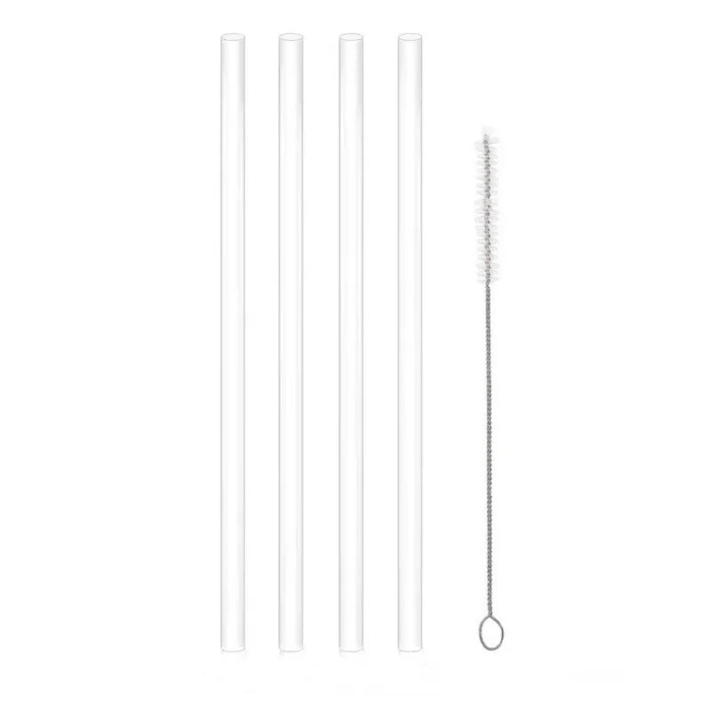 Paille de rechange réutilisable avec brosse pour livres, gobelet en plastique transparent, compatible avec Stan, 40 oz, 30 oz, 6 paquets