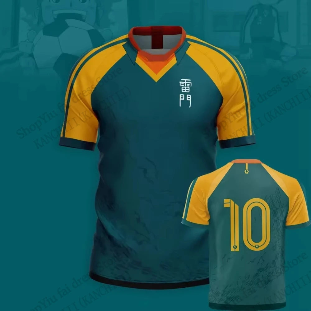 Maillot d'anime Inazuma onze Kaio Football impression 3D T-shirt hommes femmes mode à manches courtes sport T-shirt enfants hauts T-shirt Mark Evens