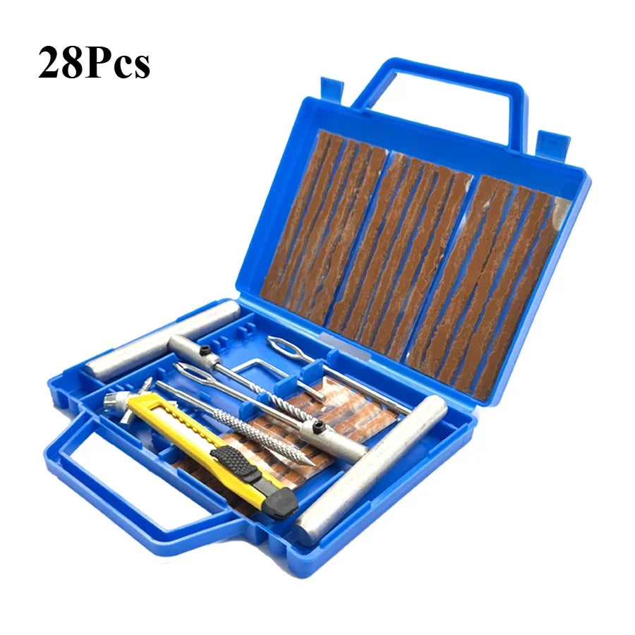 Kit de réparation d'opathie de voiture, ensemble d'outils de cloutage, auto, vélo, moto, crevaison, bouchon, accessoires