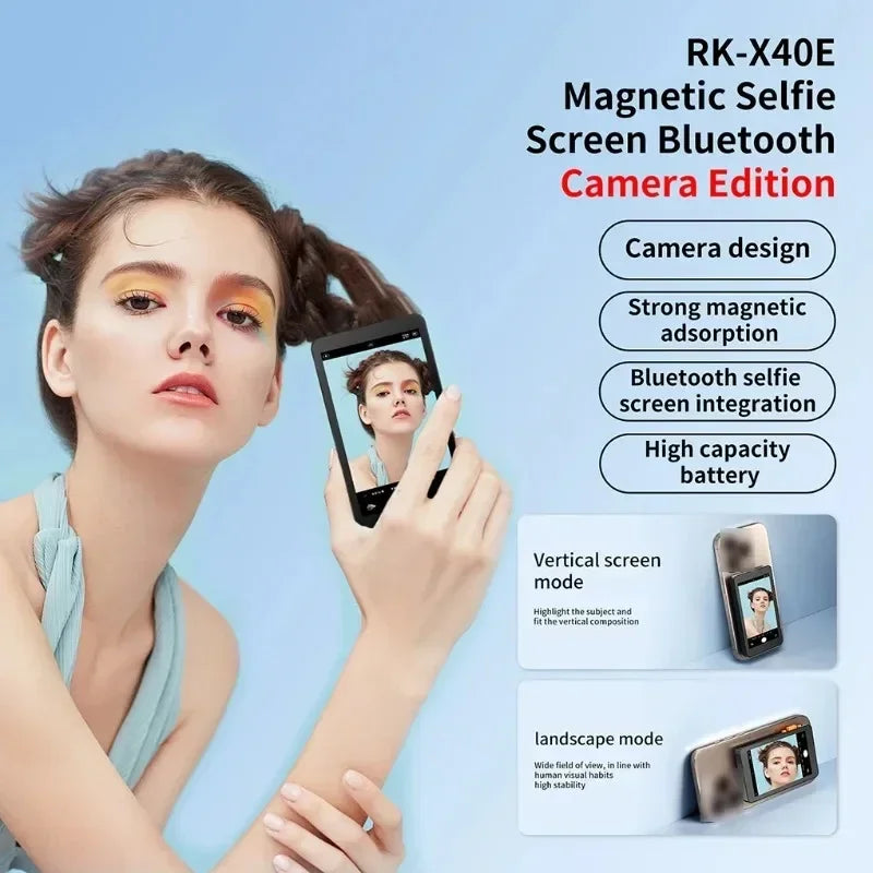 Smartphone moniteur magnétique écran projecteur téléphone caméra arrière Selfie pour Vlog enregistrement vidéo en direct pour Android iPhone