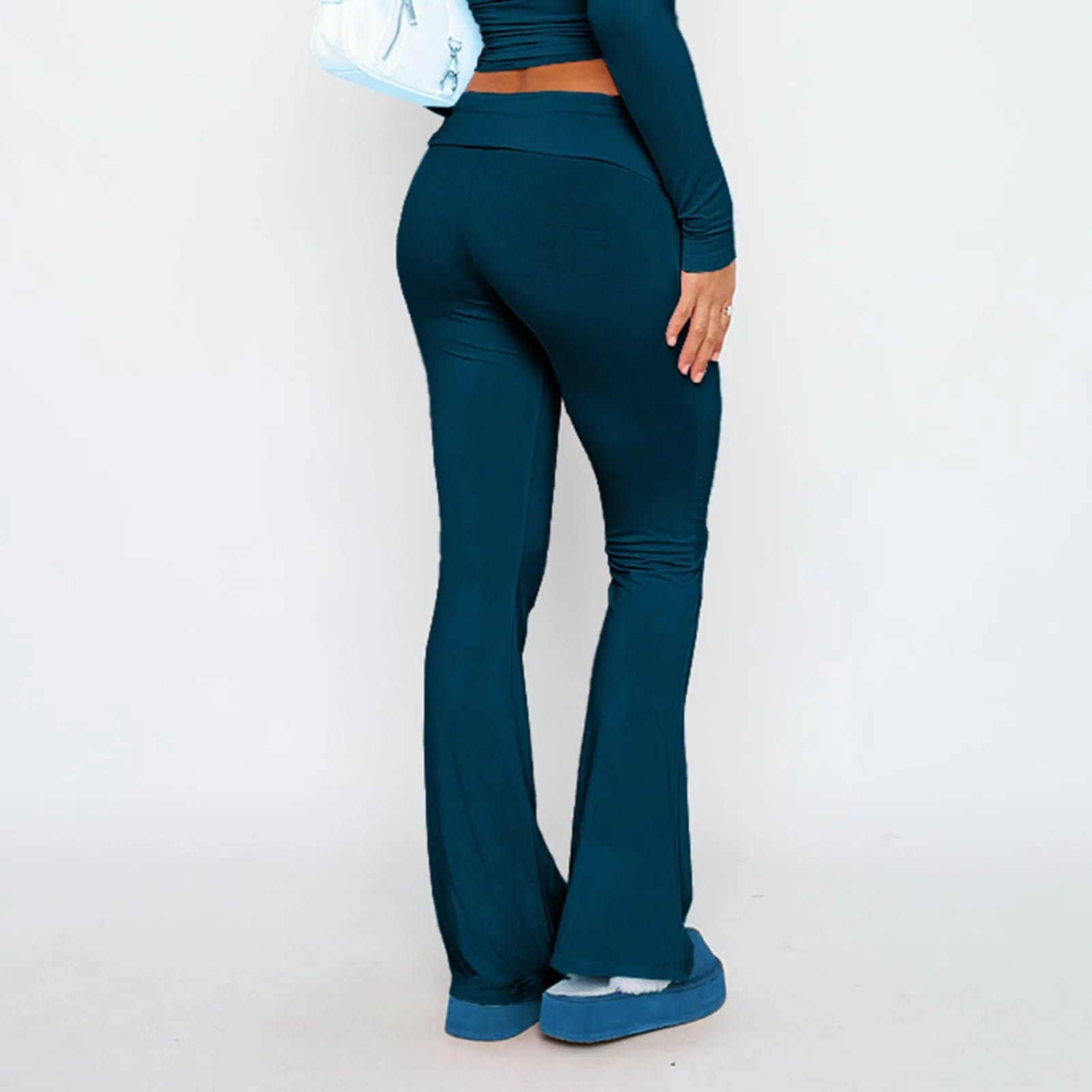 Leggings évasés pour femmes, taille haute, jambes larges, pantalons de Yoga, collants d'entraînement, de Fitness, de sport, vêtements amincissants décontractés