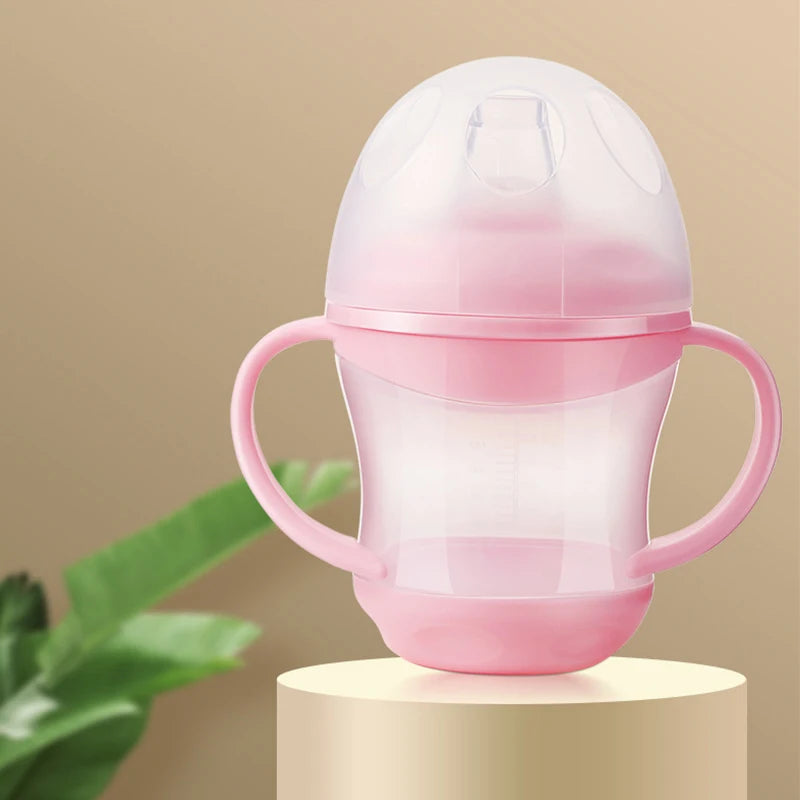 Bouteille d'eau pour enfants, bouteilles d'eau étanches, tasses portables d'extérieur pour enfants, tasses d'entraînement pour nourrissons avec poignée