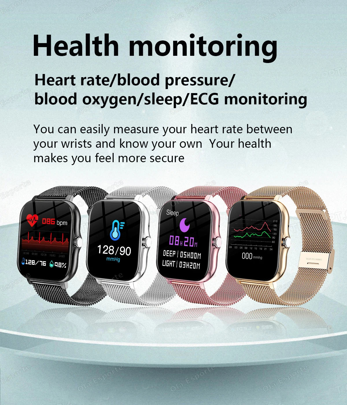 Nouvelle montre intelligente 2.01 pouces HD affichage réponse faire appel Message vue Modes sportifs smartwatch bricolage cadran prévisions météorologiques hommes femmes