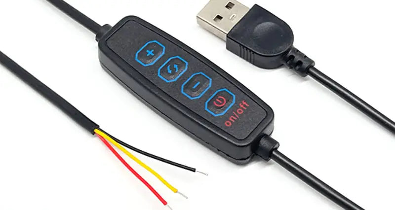LED strip light kit for tourist information, flexible bar light, dimmer controller, USB, 0.5-5m, 5V, 120g/m, 3000K, 4000K, 6000K CCT, 4 buttons, 2m