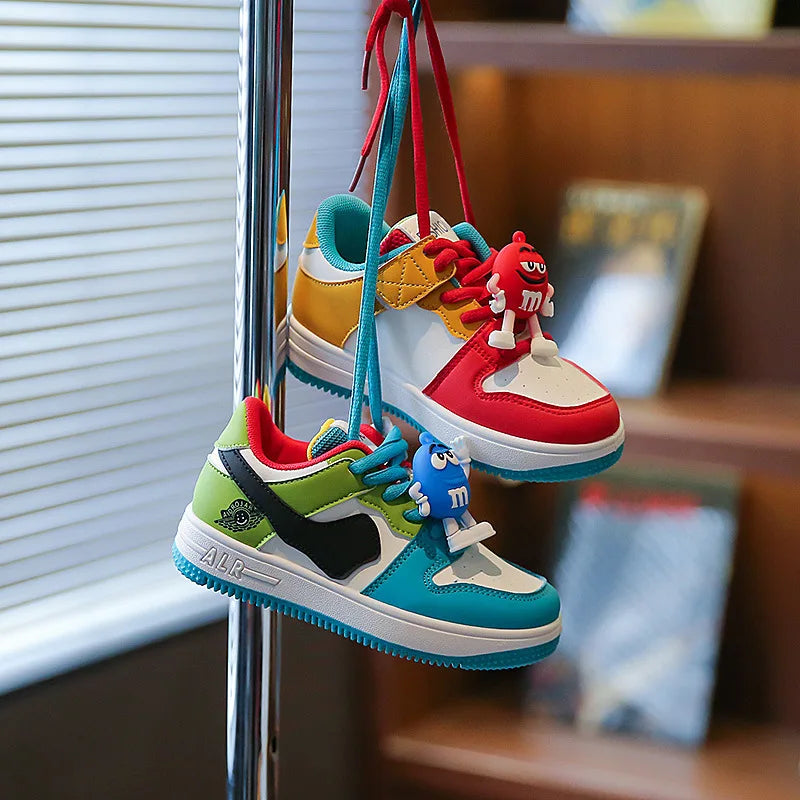 Nouveaux enfants chaussures décontractées quatre saisons enfants unique Sneaker canards mandarins basket-ball chaussures de sport garçons filles Sneaker conseil chaussures
