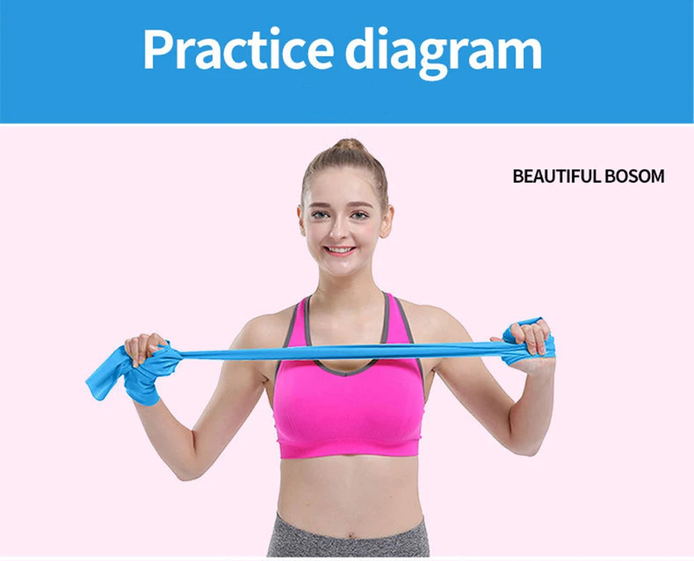 Bandes de résistance Pilates Yoga Sport entraînement Fitness exercice maison gymnastique bande élastique en caoutchouc naturel Latex Yoga accessoires