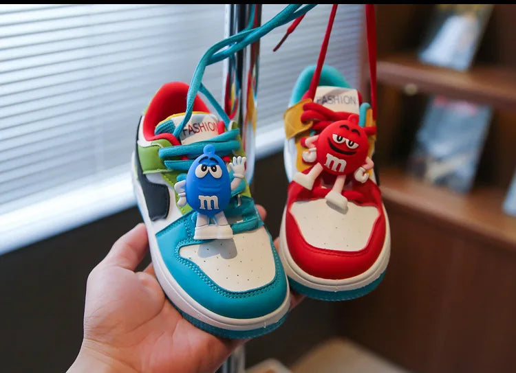 Nouveaux enfants chaussures décontractées quatre saisons enfants unique Sneaker canards mandarins basket-ball chaussures de sport garçons filles Sneaker conseil chaussures