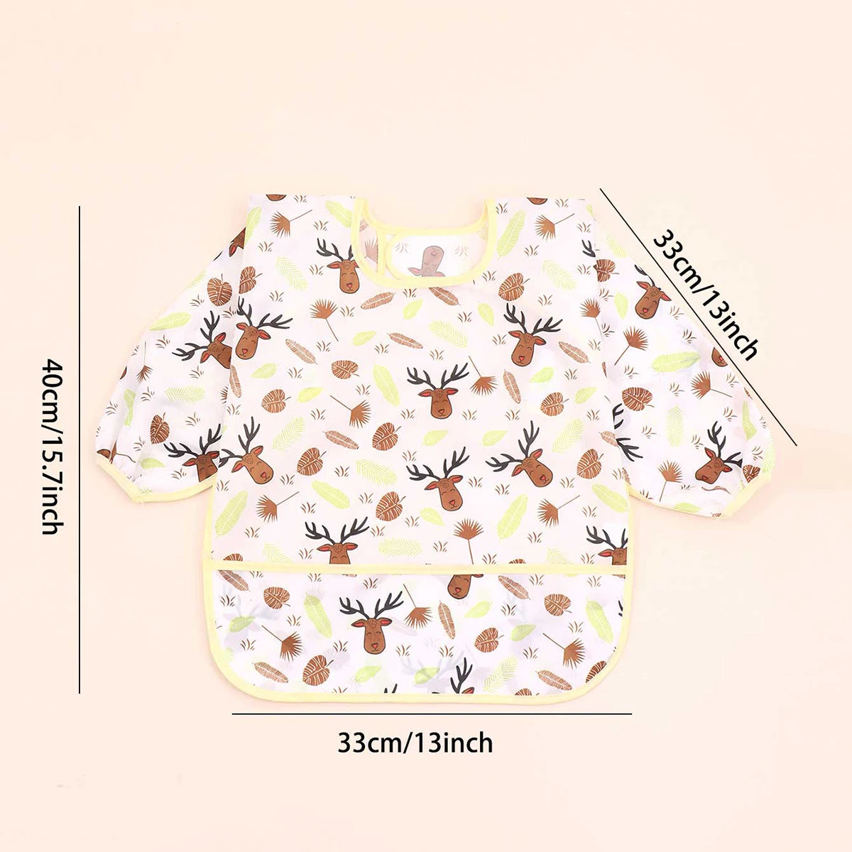 Bavoirs pour bébé, mignon, articles pour bébé, imperméable, manches longues, Smock artistique, tablier d'alimentation pour enfants