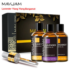 Huiles essentielles pour soins capillaires, diffuseurs domestiques, aromathérapie, Massage et humidificateurs, savons, fabrication de bougies, 3 pièces/ensemble