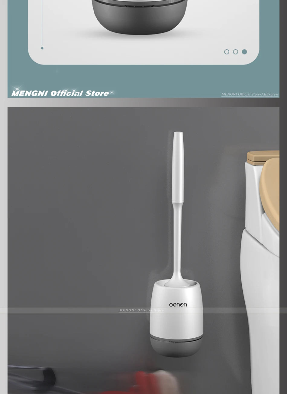 MENGNI-brosse de toilette en Silicone, brosse de nettoyage murale, baignoires et accessoires, outils de nettoyage, accessoires de salle de bains