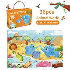 Puzzle de Transport en Papier pour Enfant de 3 à 6 Ans, Grandes Pièces, Cadeau d'Éveil, Jouets pour Bébé, 36 Pièces