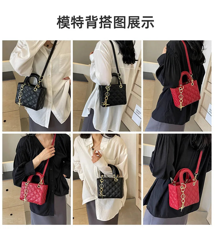 Small Premium Western Style Bag, New Shoulder Bag, Fashionable Embroidery Thread, Versatile Concubine Handbag 