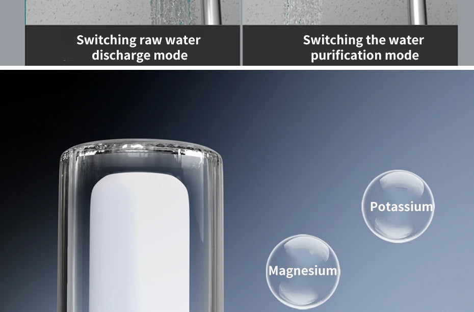 Purificateur d'eau du robinet, filtrage physique pour la maison, Kictchen, 2 éléments filtrants, filtre amovible et lavable, aérateur