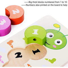 Jouets de laçage en bois pour les tout-petits, Puzzle, activités préscolaires, motricité Fine, jeux éducatifs précoces pour enfants
