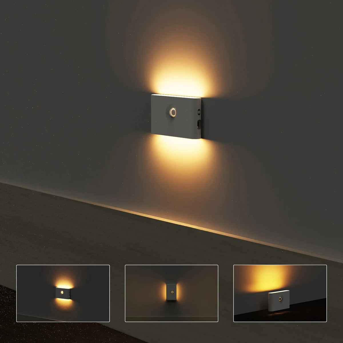 Veilleuses LED à détecteur de mouvement intelligent, Protection des yeux, lampe de chevet, éclairage d'armoire pour chambre à coucher, salle de bain, couloir, Camping