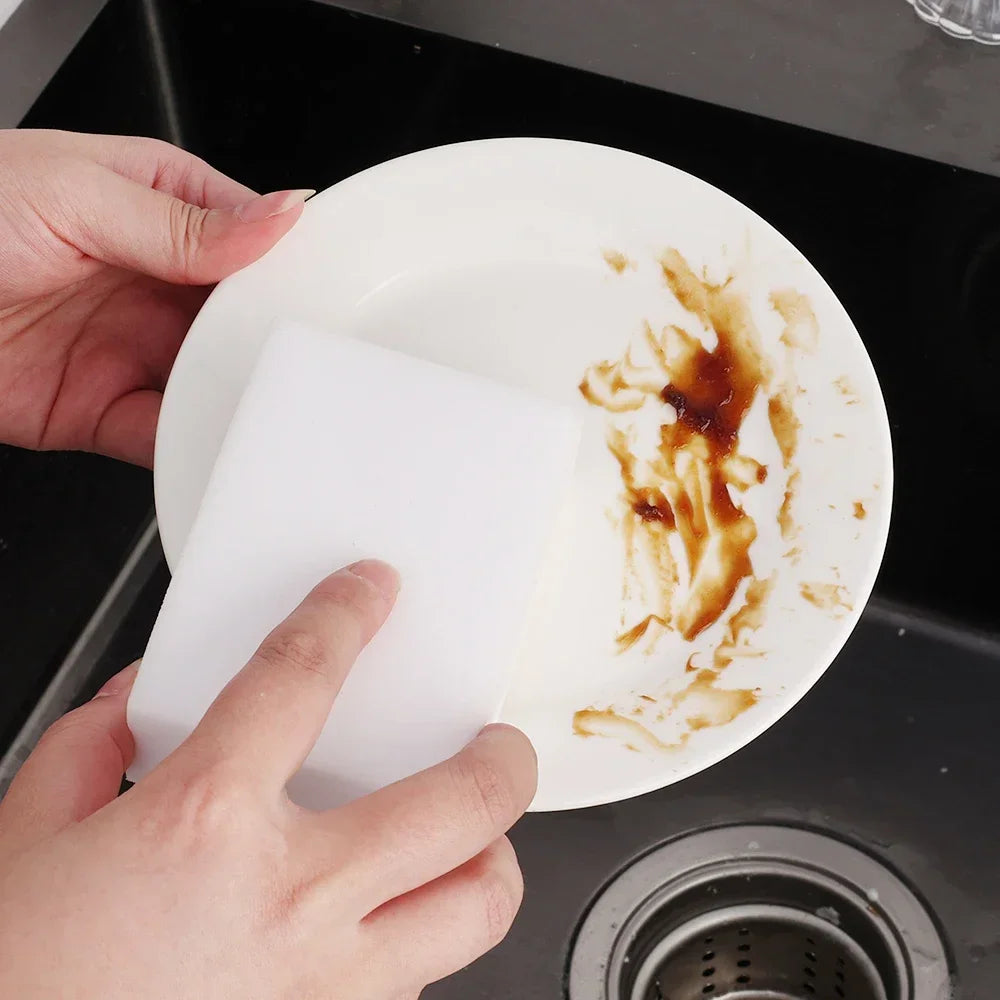 Éponge magique nettoyante multifonctionnelle en mélamine, pour casseroles de cuisine, outils de nettoyage de salle de bains ménagers
