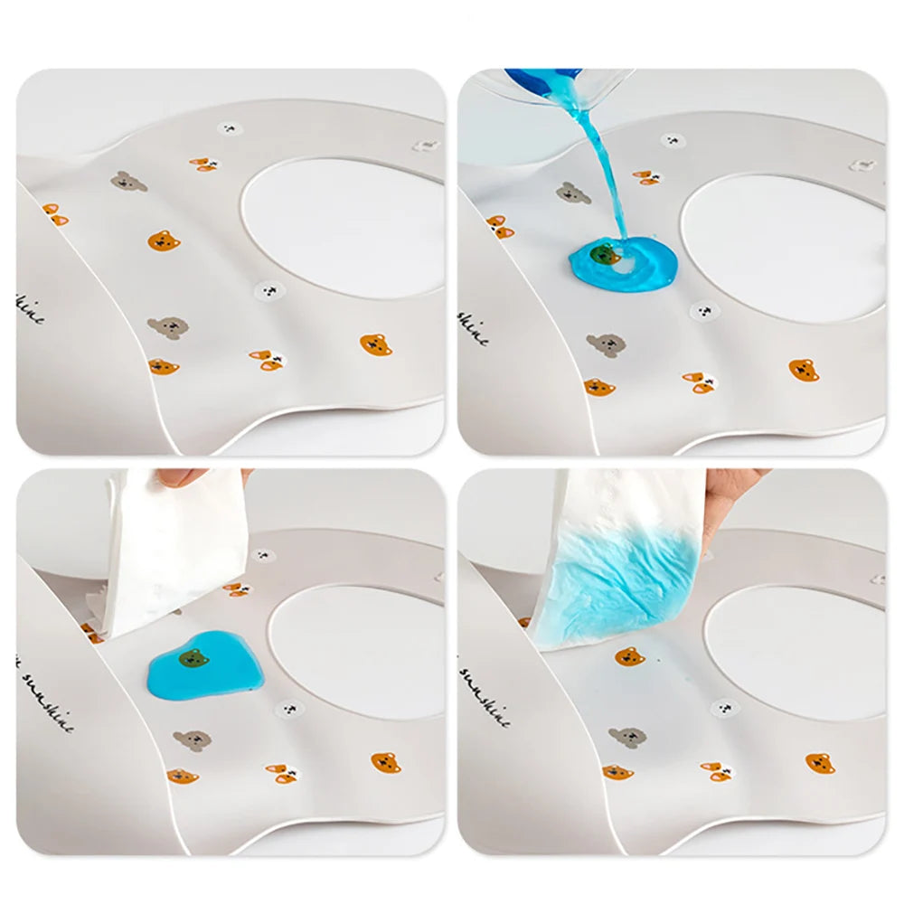 Bavoir imperméable en Silicone souple pour bébé, écharpe d'été, imprimé cerise mignon, bavoirs réglables, tissus à roter, tabliers d'alimentation pour bébé, manger pour enfants