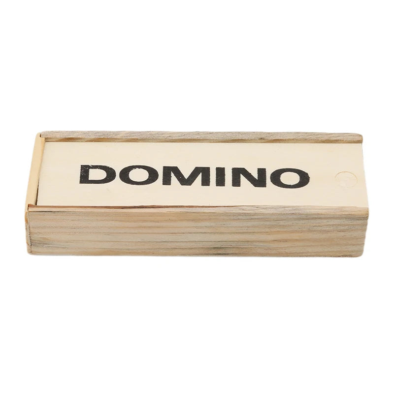 28 pièces/ensemble jeux de société dominos en bois voyage jeu de Table drôle jouets dominos enfant jouets éducatifs pour enfants cadeaux