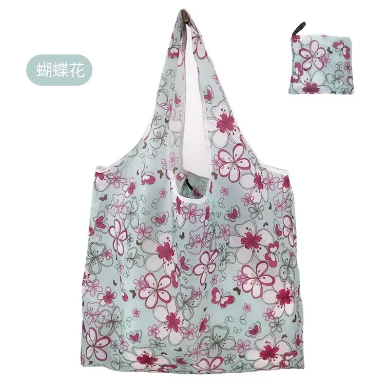 Grand Sac de Courses Réutilisable pour Femme, Fourre-Tout Pliant, Écologique, Réutilisable, Mallette d'Épicerie, Sacs à Main de Rangement