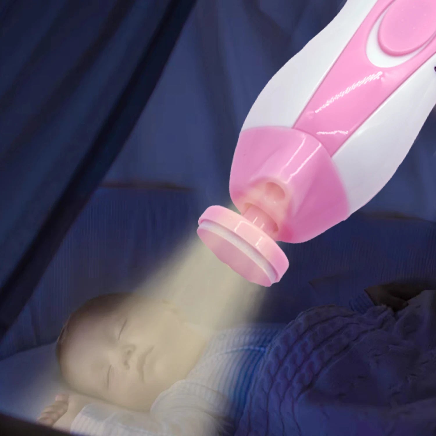 Lime à ongles électrique pour bébé, coupe-ongles pour tout-petits, ensemble de soins des ongles, ciseaux à ongles, bleu, rose, pour garçons et filles, sans danger pour les mains du bébé