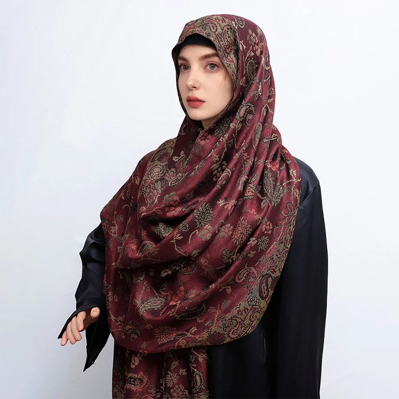 Foulard Paisley impressions Design Hijabs Pour Femme Cachemire Pashmina Chale Dame enveloppe Chaud Hiver Foulards Femme