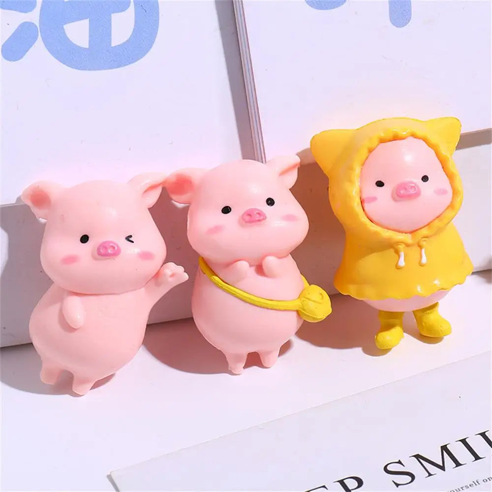 Figurine de overrose de dessin animé mignon, mini figurine, statue de overen résine, jouet de collection, décoration de jardin nickel é, 1 pièce