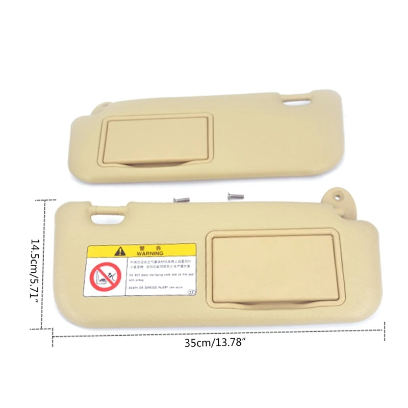 Pare-soleil intérieur pour voiture, miroir de maquillage, panneau avant, côté conducteur, côté passager, droit, magasins