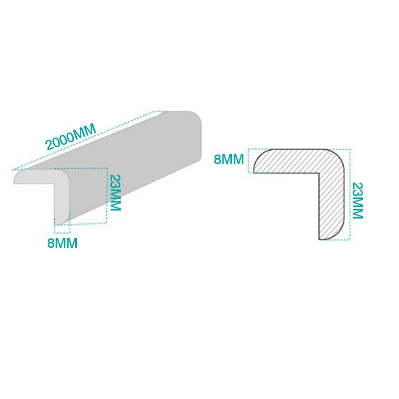 Protecteur d'angle de sécurité pour bébé 2M, Protection pour enfants, coins de meubles, Protection d'angle, bande de Protection d'angle de Table de sécurité pour enfants