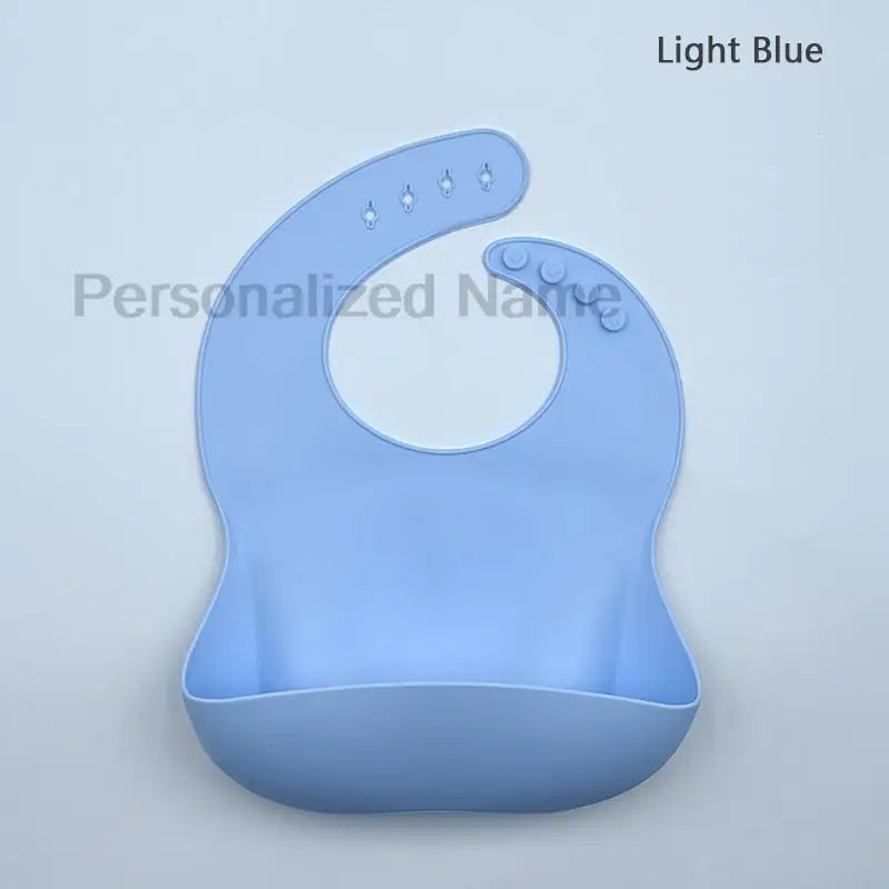 Bavoir en Silicone pour bébé et enfant en bas âge, imperméable, souple, avec poche de chargement, pour garçons et filles, Logo personnalisé gratuit