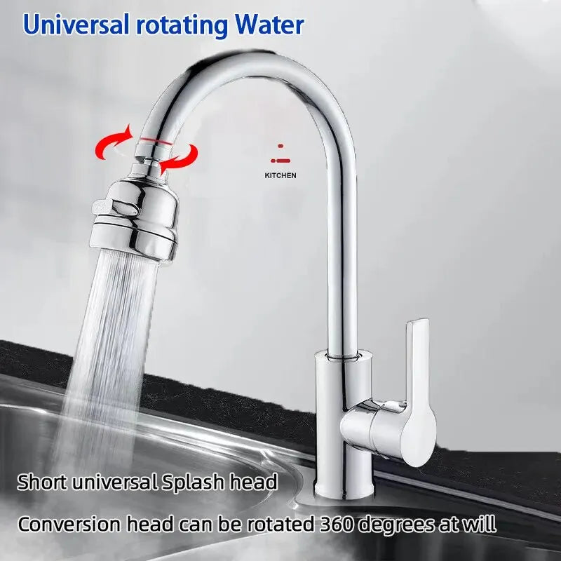 BAOKEMO buse de robinet robinet d'évier de cuisine Booster tête de pulvérisation 3 Modes de sortie d'eau Rotation à 360 degrés