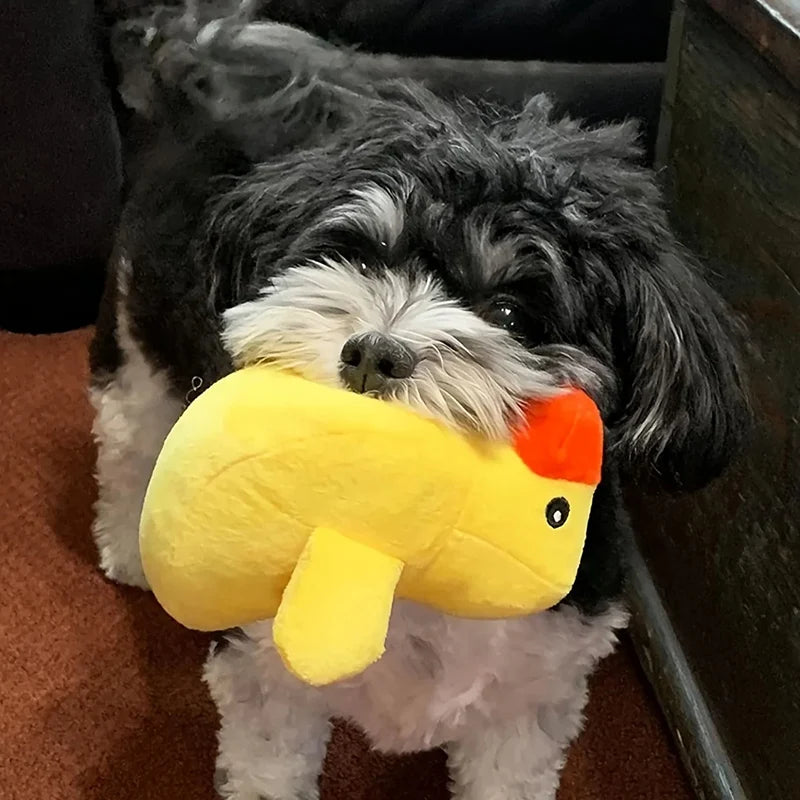 Ensemble de 7 jouets sonores pour chiots, en peluche, à mâcher, collations aux fruits et légumes, adaptés aux jeux mignons